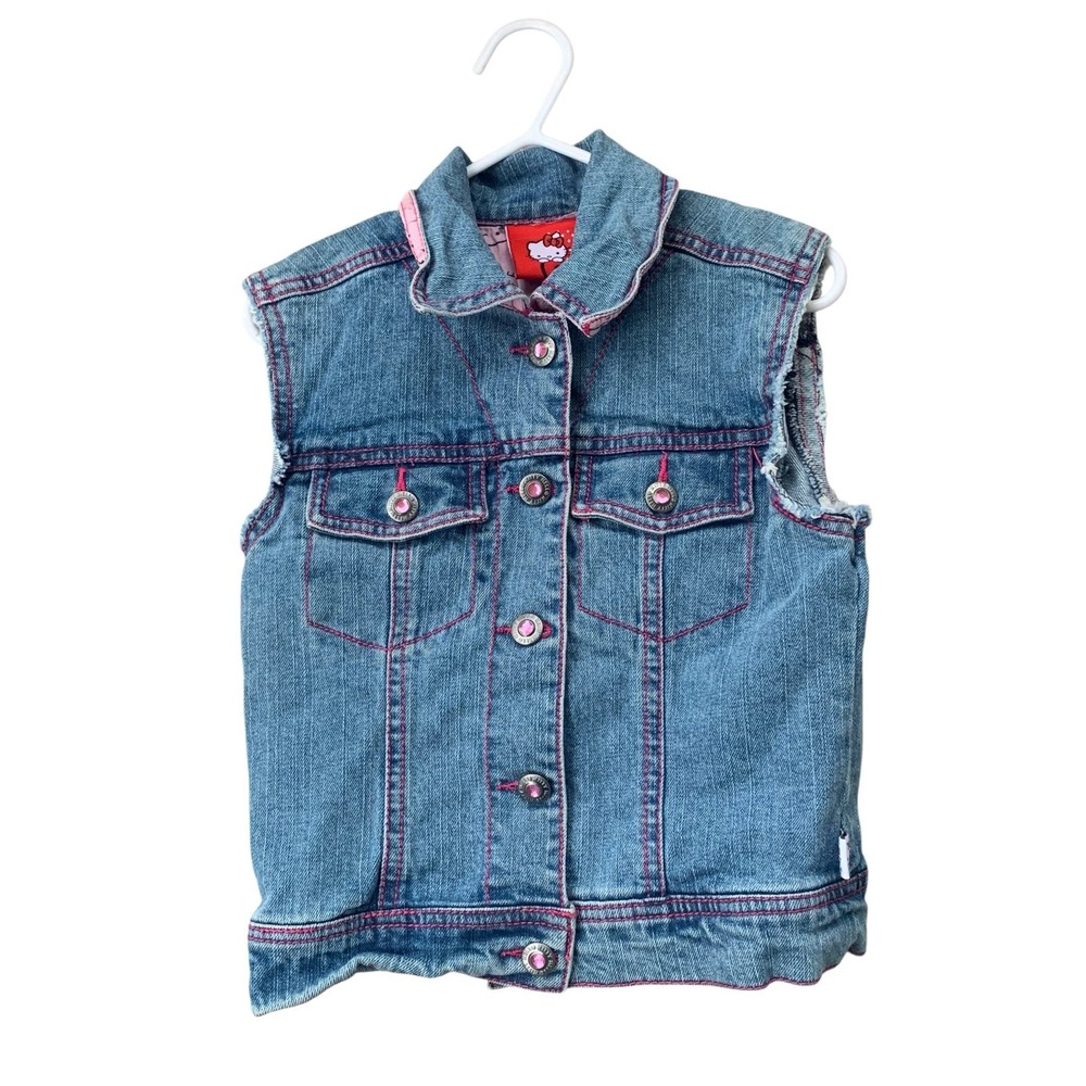 Vintage denim‎ Y2K Hello kitty vest Sz 4